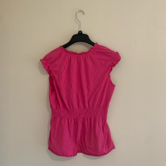 Pink v neck top - Picture 3 of 5